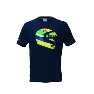 senna legacy helmet tshirt blue