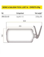 OMP SST6 Μηχανικό Σύστημα Πυρόσβεσης 2kg - Image 2