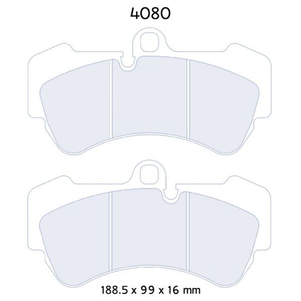 4080rc8 CL Brakes 4080RC8 Τακάκια - Image 1